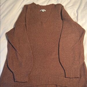 Cozy Brown V-Neck Sweater